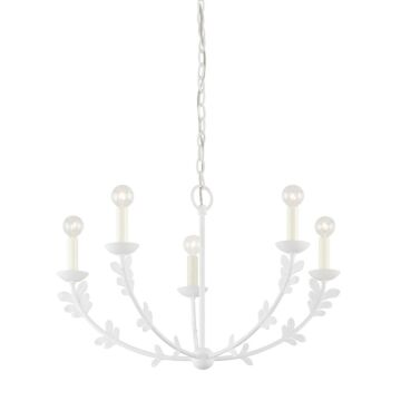 Florian  Chandelier in Gesso White by Troy Lighting