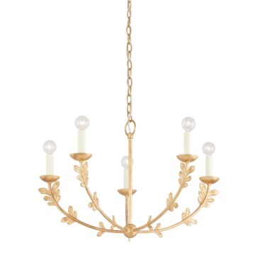 Florian  Chandelier in Vintage Gold Leaf by Troy Lighting