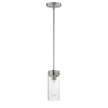 Pinn One Light Mini Pendant in Satin Nickel by Maxim