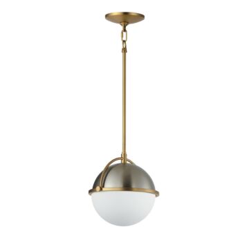 Duke One Light Pendant in Satin Nickel   Satin Brass by Maxim