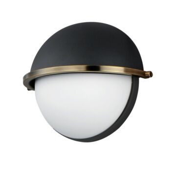 Duke One Light Wall Sconce in Black Weathered Brass by Maxim