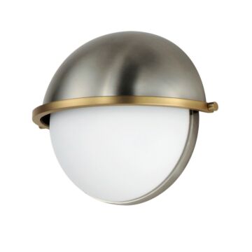 Duke One Light Wall Sconce in Satin Nickel   Satin Brass by Maxim