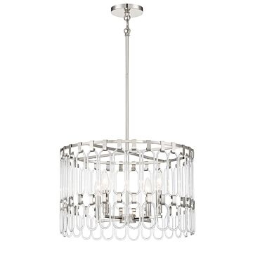 Charming  Convertible Semi Flush   Pendant in Polished Nickel by George Kovacs