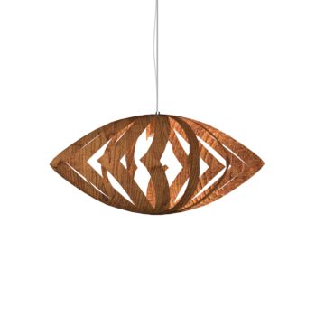 Clean 1-Light Pendant in Imbuia