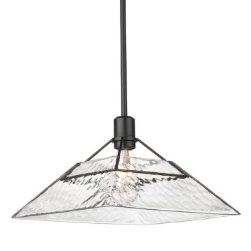Kepler One Light Pendant in Matte Black by Golden