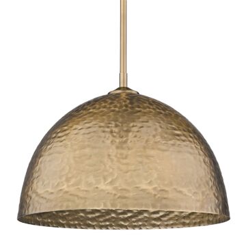 Shepard MBS One Light Pendant in Modern Brass by Golden