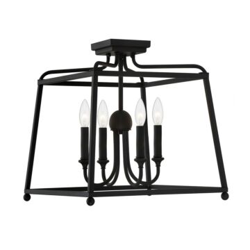 Sylvan 4-Light Ceiling Mount in Forge Black