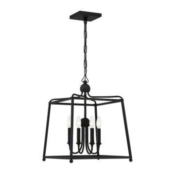 Sylvan 4-Light Chandelier in Forge Black