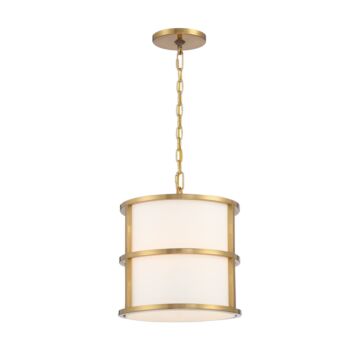 Hulton Three Light Pendant in Luxe Gold by Crystorama
