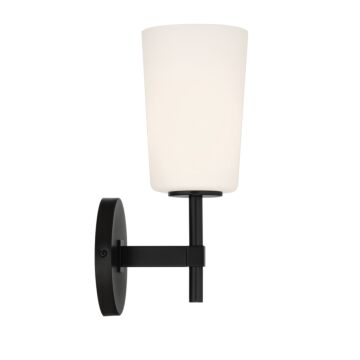 Colton One Light Wall Sconce in Black by Crystorama