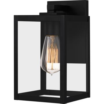 Westover One Light Outdoor Wall Lantern in Earth Black by Quoizel