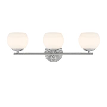 Moon Breeze 3-Light Bathroom Vanity Light in Polished Nickel