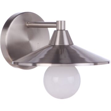 Isaac One Light Wall Sconce in Brushed Polished Nickel by Craftmade