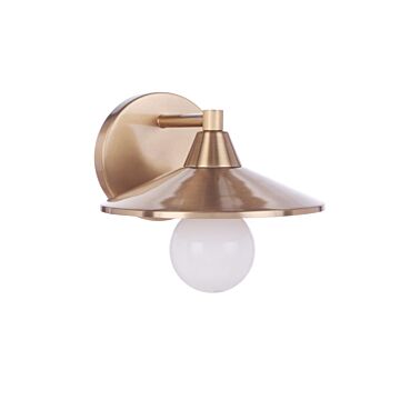 Isaac One Light Wall Sconce in Satin Brass by Craftmade