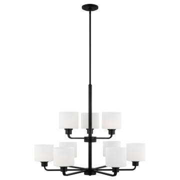 Canfield Chandelier in Midnight Black by Generation Lighting