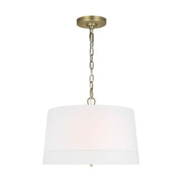 Ivie Four Light Pendant in Time Worn Brass by Visual Comfort Studio