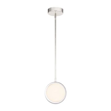 Blanco LED Pendant in Polished Nickel Alabaster by Alora