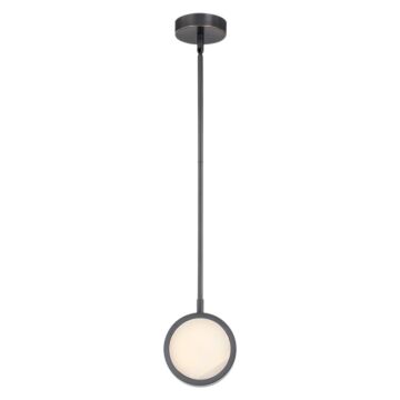 Blanco LED Pendant in Urban Bronze Alabaster by Alora