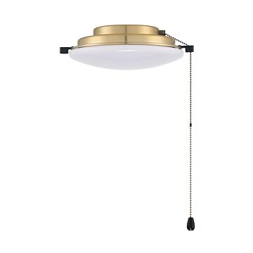 Light Kit Disk LED Fan Light Kit in Satin Brass by Craftmade