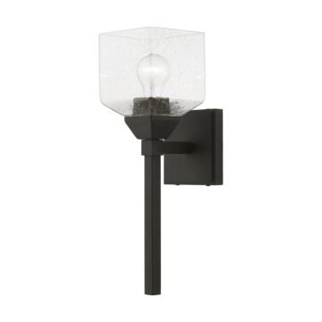 Aragon 1-Light Bathroom Vanity Sconce in Black