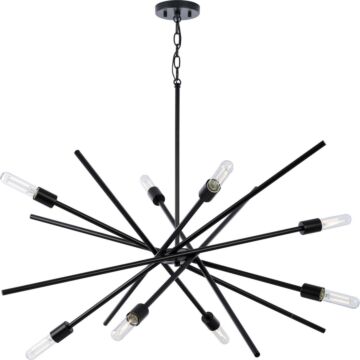 Astra 8-Light Chandelier in Matte Black