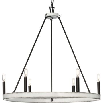 Galloway 6-Light Chandelier in Matte Black