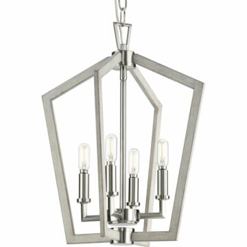 Galloway 4-Light Foyer Pendant in Brushed Nickel
