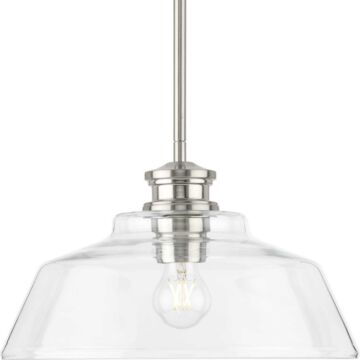 Singleton 1-Light Pendant in Brushed Nickel