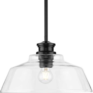 Singleton 1-Light Pendant in Matte Black