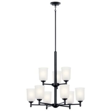 Shailene Nine Light Chandelier in Black by Kichler