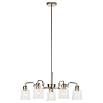 Aivian Five Light Chandelier in Nickel Textured by Kichler