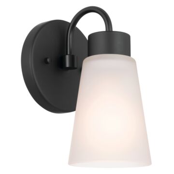 Erma One Light Wall Sconce in Black by Kichler