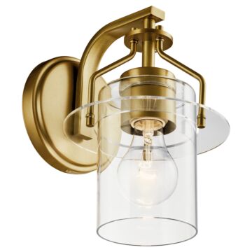 Everett One Light Wall Sconce in Brushed Brass by Kichler