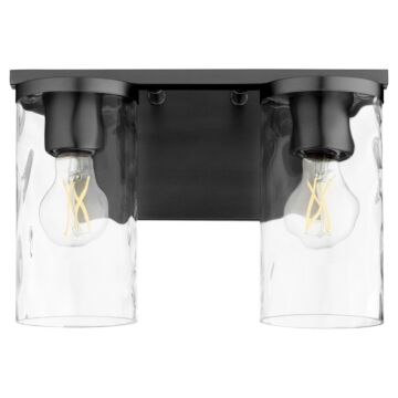 Steinway Two Light Vanity in Matte Black by Quorum International