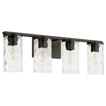 Steinway Four Light Vanity in Matte Black by Quorum International