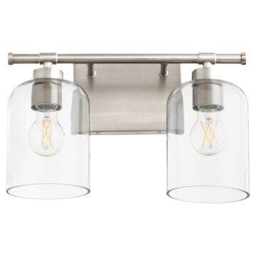Tribute Two Light Vanity in Satin Nickel by Quorum International