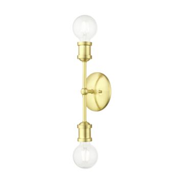 Lansdale 2-Light Bathroom Vanity Sconce in Satin Brass