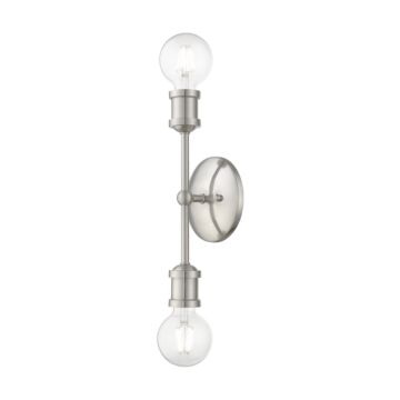 Lansdale 2-Light Bathroom Vanity Sconce in Brushed Nickel