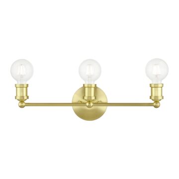 Lansdale 3-Light Bathroom Vanity Sconce in Satin Brass