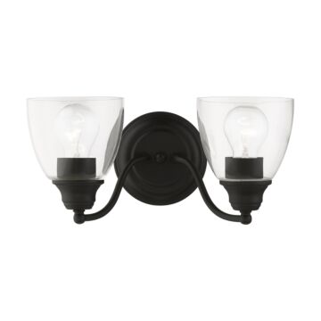 Montgomery 2-Light Bathroom Vanity Sconce in Black