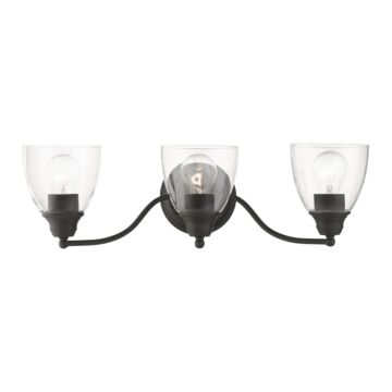 Montgomery 3-Light Bathroom Vanity Sconce in Black