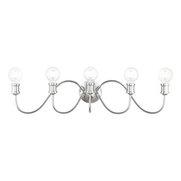 Lansdale 5-Light Bathroom Vanity Sconce in Polished Chrome