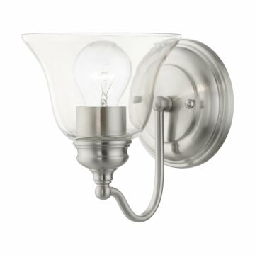 Moreland 1-Light Bathroom Vanity Sconce in Brushed Nickel