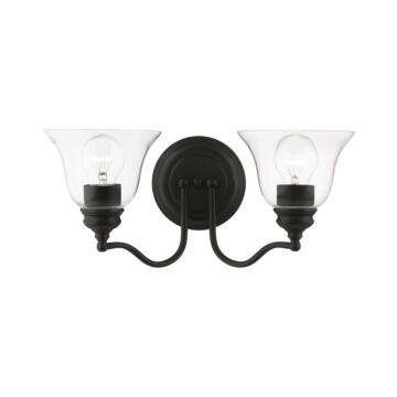 Moreland 2-Light Bathroom Vanity Sconce in Black