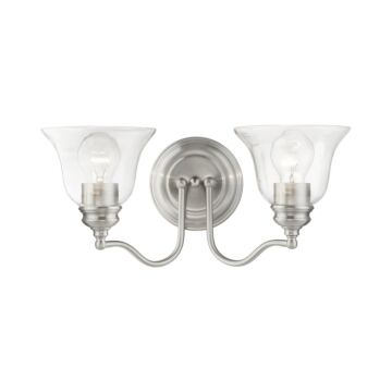 Moreland 2-Light Bathroom Vanity Sconce in Brushed Nickel