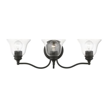 Moreland 3-Light Bathroom Vanity Sconce in Black