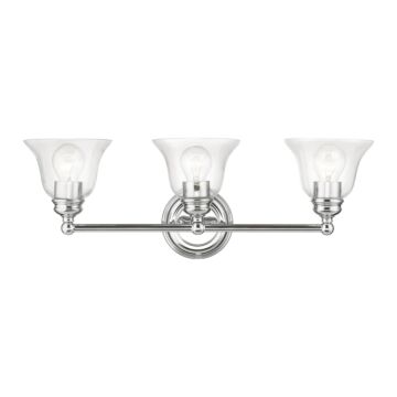 Moreland 3-Light Bathroom Vanity Sconce in Polished Chrome