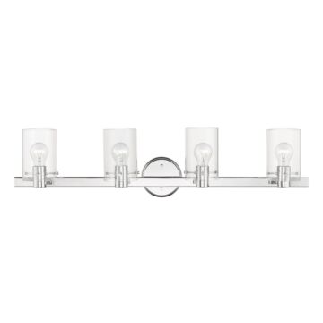 Munich 4-Light Bathroom Vanity Sconce in Polished Chrome