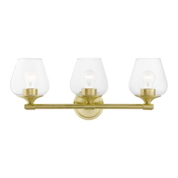 Willow 3-Light Bathroom Vanity Sconce in Satin Brass