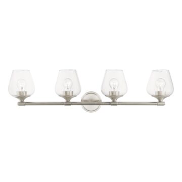 Willow 4-Light Bathroom Vanity Sconce in Brushed Nickel